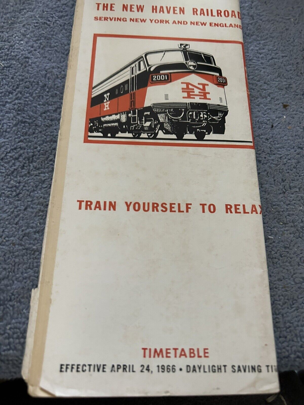 RAILROAD TIMETABLE: NEW HAVEN LINE  APRIL 24, 1966