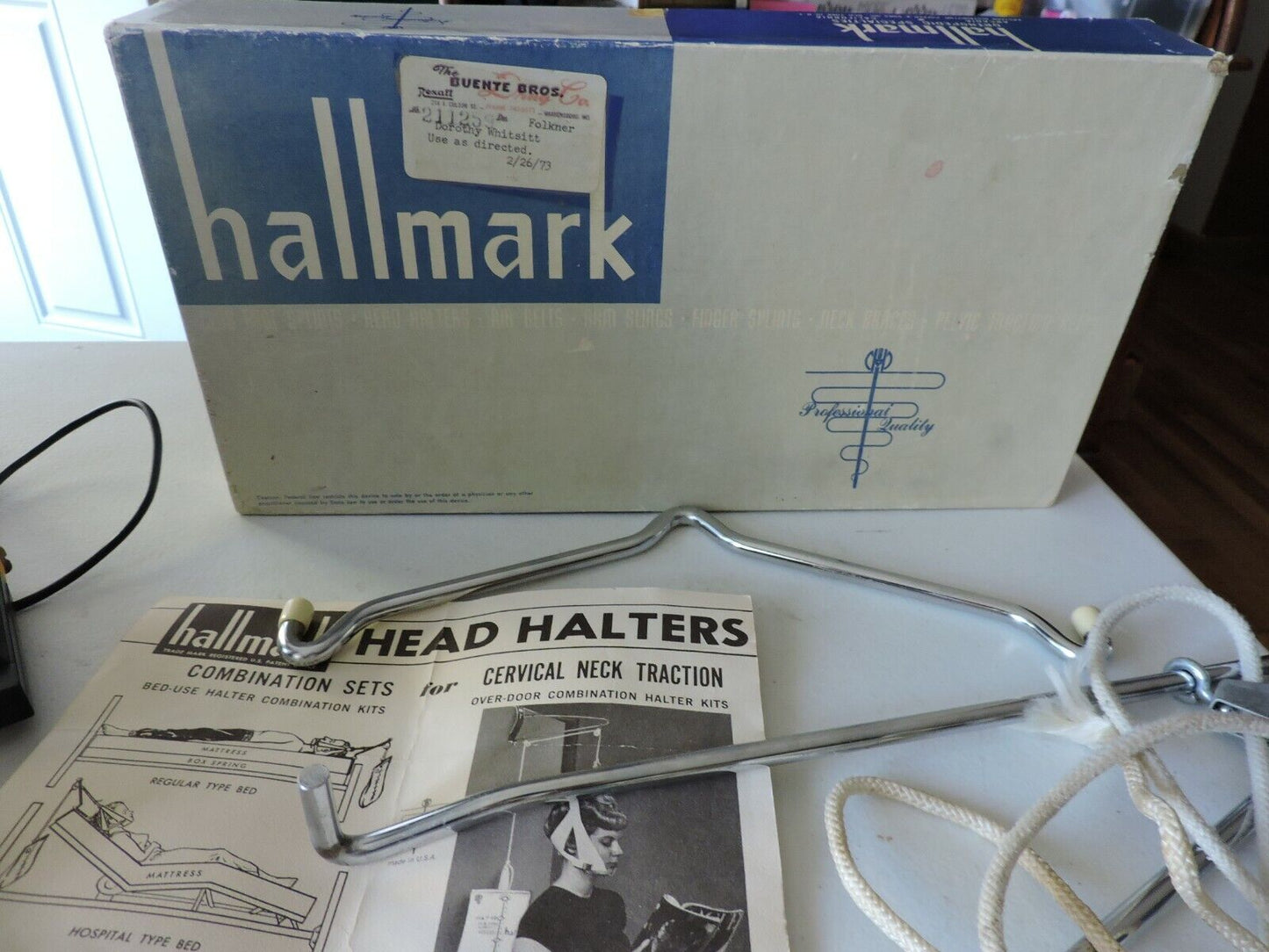 VINTAGE Hallmark Orthopedic Specialties Cervical Neck Traction Machine