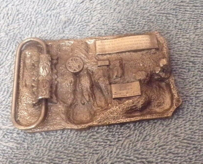 Pewter Belt Buckle (Siskiyou 1985): Bowling
