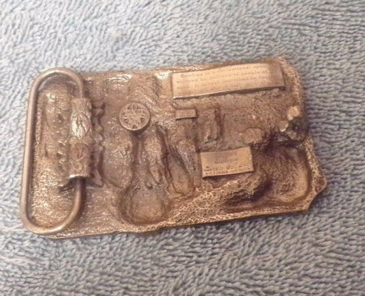 Pewter Belt Buckle (Siskiyou 1985): Bowling