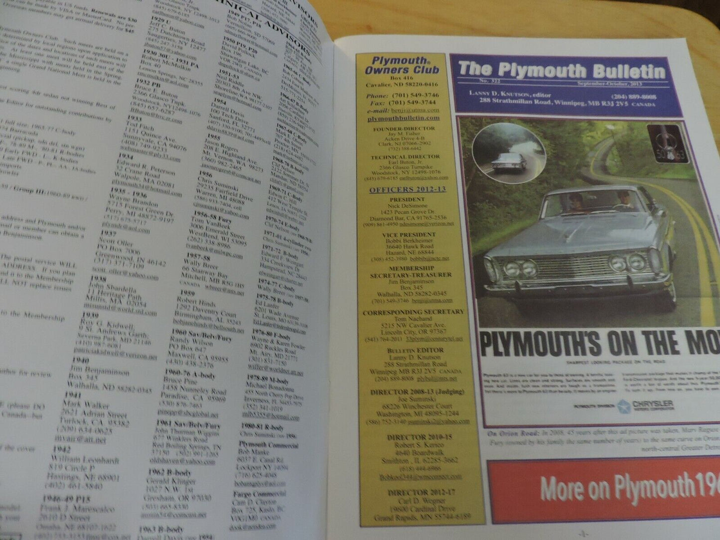 THE PLYMOUTH BULLETIN SEPTEMBEROCTOBER 2013