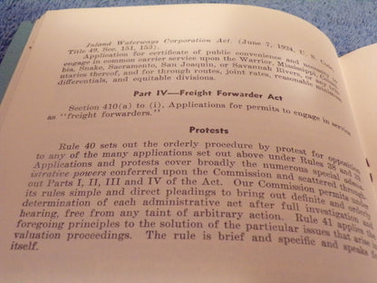 1945 Manual of Practice and Procedure Before the Interstate Commerce Commission