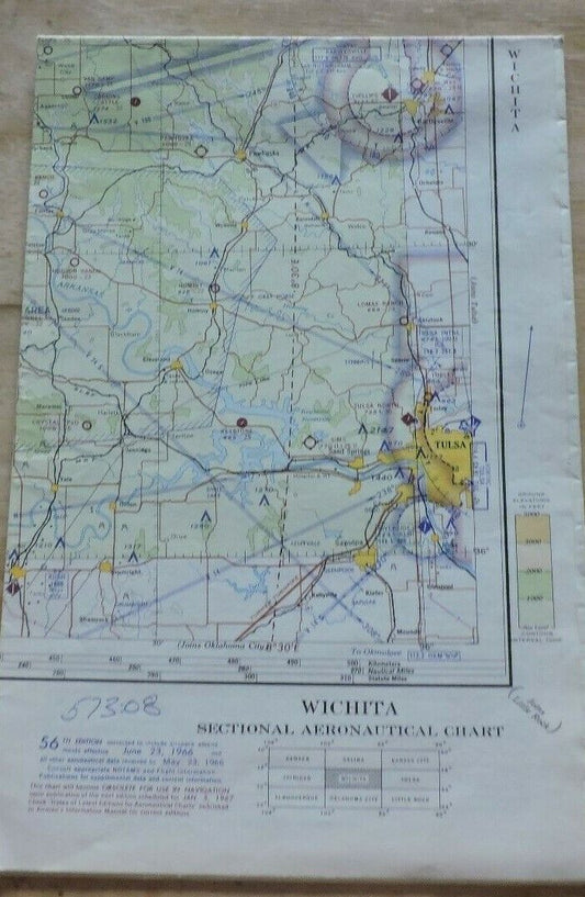 Wichita Aeronautical Map