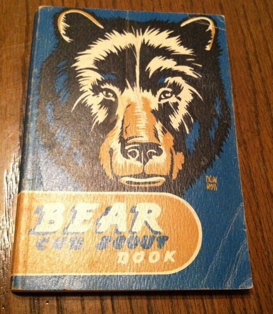 Vintage Boy Scouts Bear Cub Scout Book published in 1948