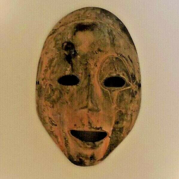 Brass Mardi Gras (New Orleans, LA.) Mask (Wall Hanger/Display/Costume)