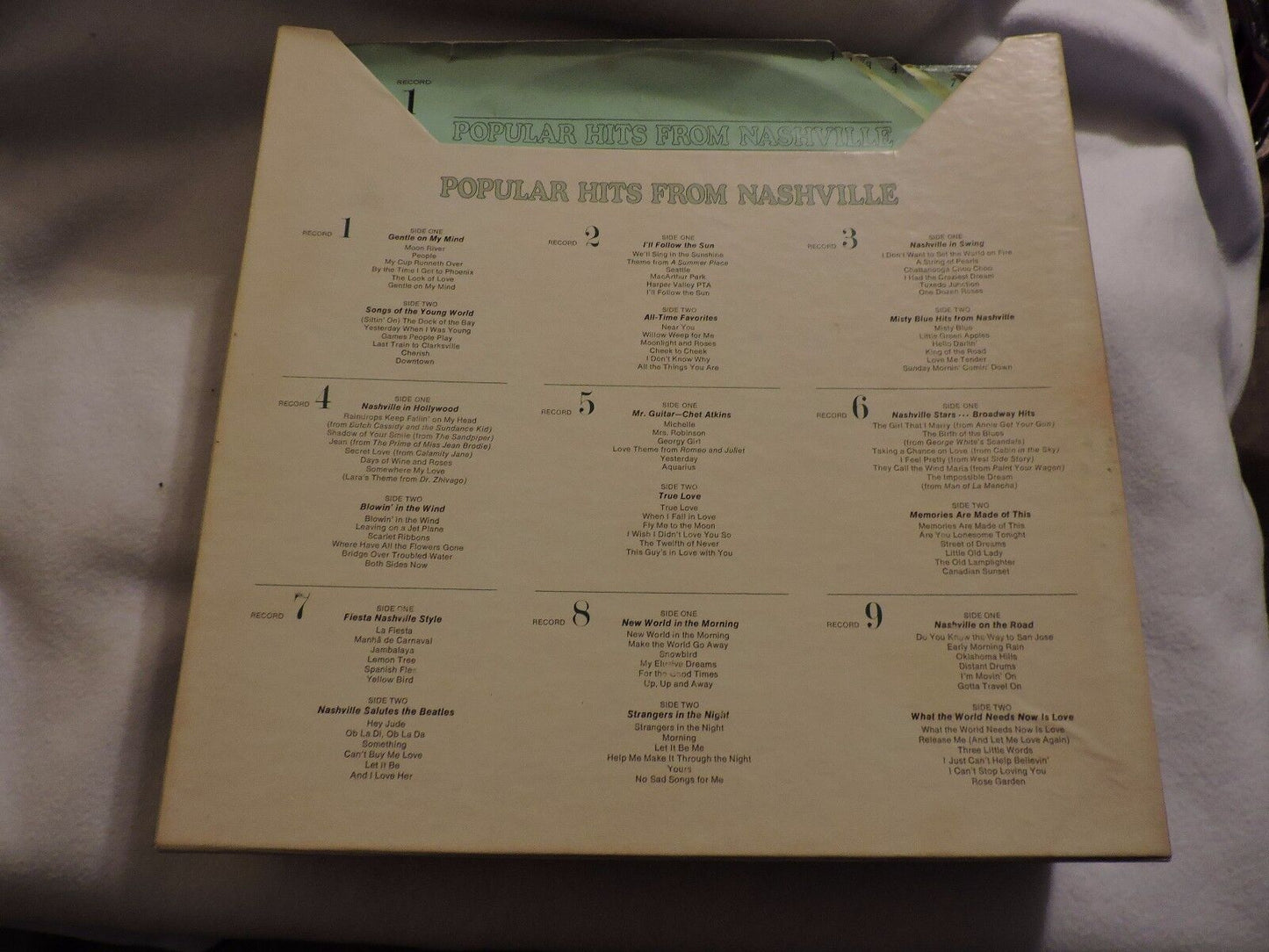Popular Hits from Nashville - 108 Pop Songs by 25 Nashville Stars-9 Record Set