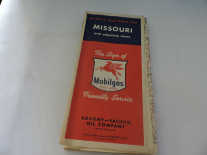 MIRACLE FOLD ROAD MAP OF  MISSOURI  (MOBIL)