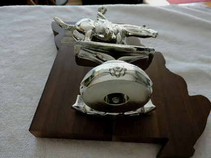 MISSOURI HORSEMANSHIP TROPHY--READY FOR A NEW NAME PLATE 7.5X7 INCHES