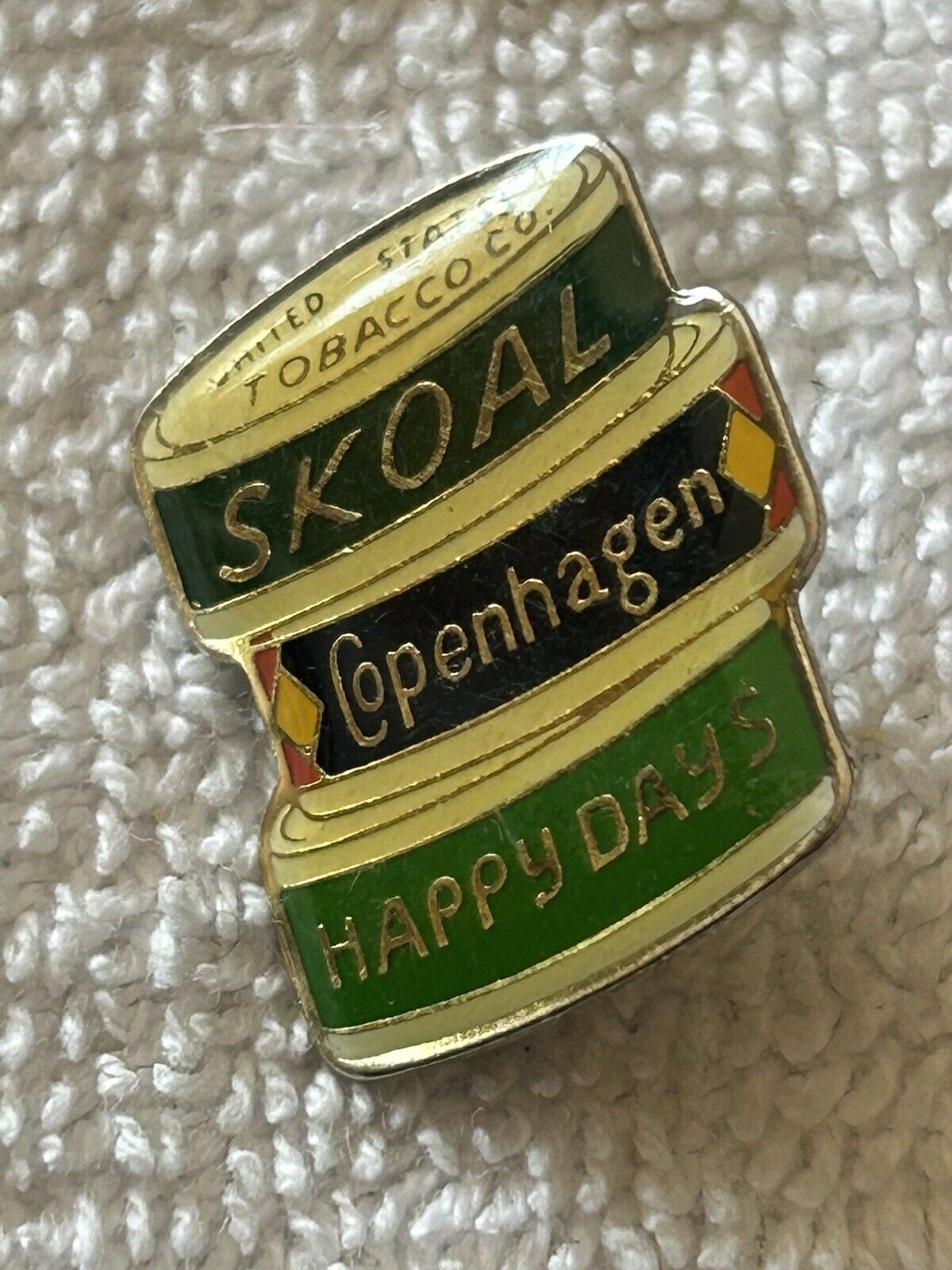 MISC. LAPEL PINS (5) DEVIL, SKOAL, KANGAROO, PLANE, ART