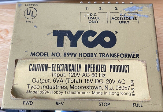 TYCO Model 899V Hobby Transformer