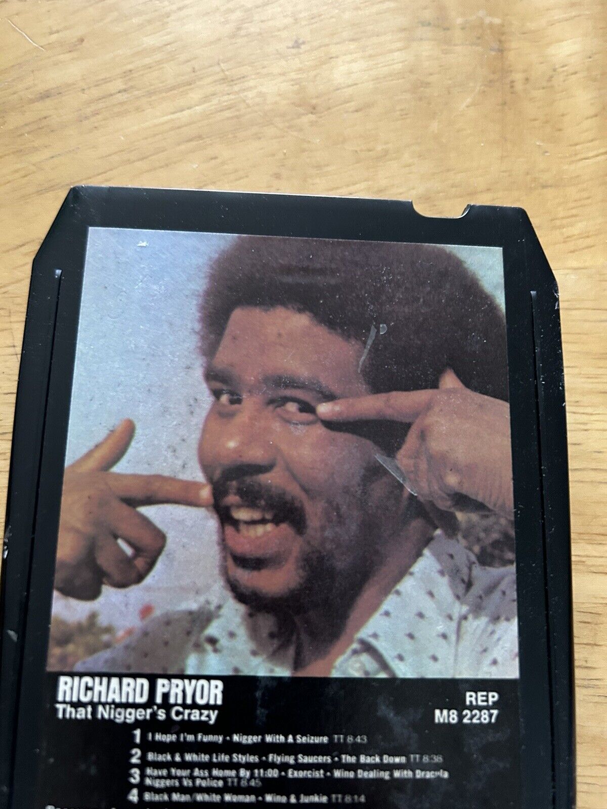 VINTAGE 8 TRACK TAPE: RICHARD PRYOR : THAT ----- CRAZY"  1974
