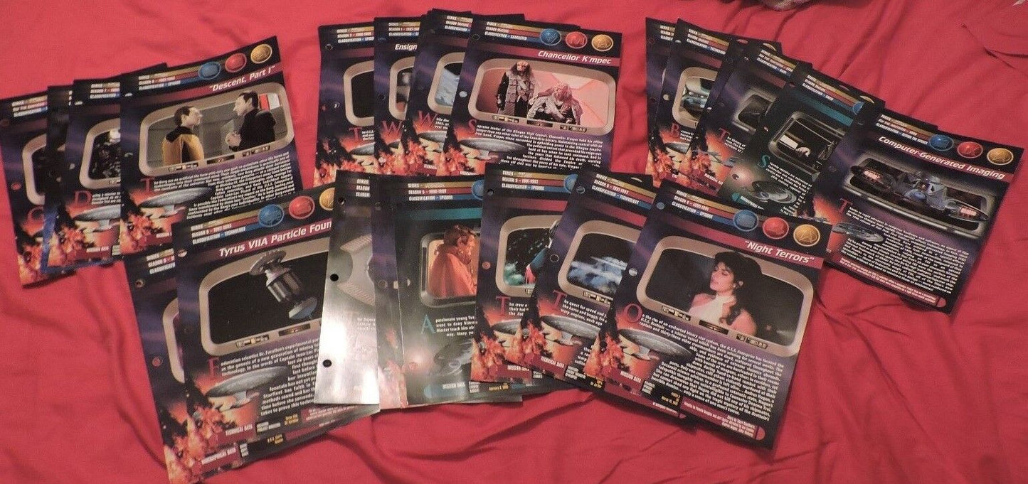 Star Trek The Next Generation Movie Cards: Various Cards from Multiple Seasons