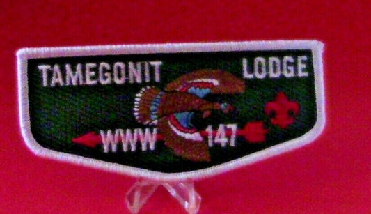 Order of the Arrow Tamegonit Lodge WWW 147 Patch