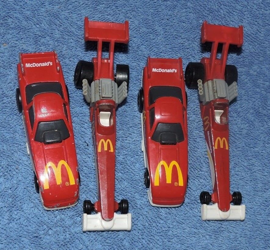 Vintage lot of McDonald's Toy Cars (4)