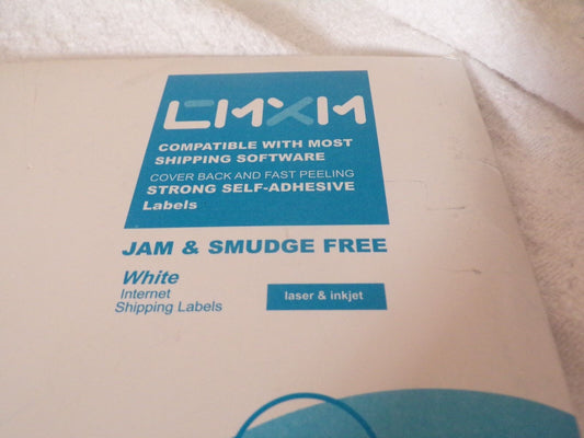 White Internet Shipping Labels, 43 sheets per package