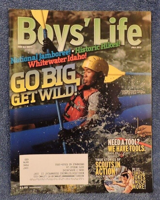 BSA-Boys' Life July 2013 Issue Features Whitewater Idaho