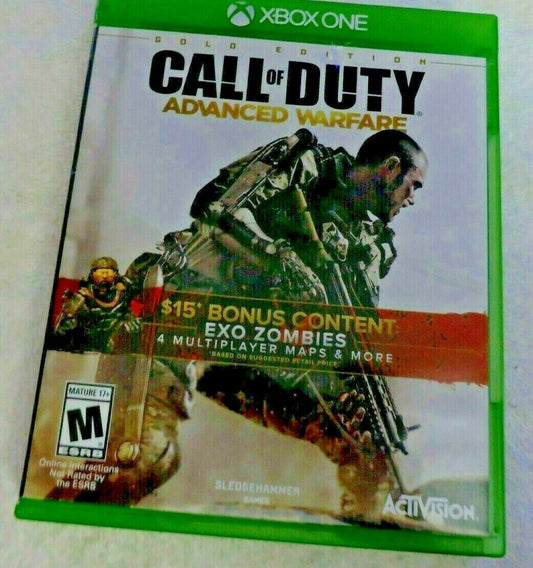 X BOX:   CALL OF DUTY:  ADVANCED WARFARE--RATED M GOLD EDITION