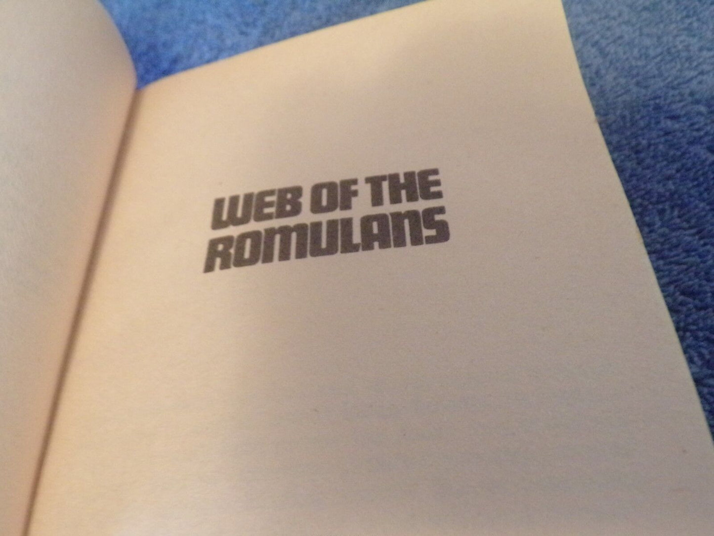 Star Trek: Web of the Romulans by M.S.Murdock (1983 Print)