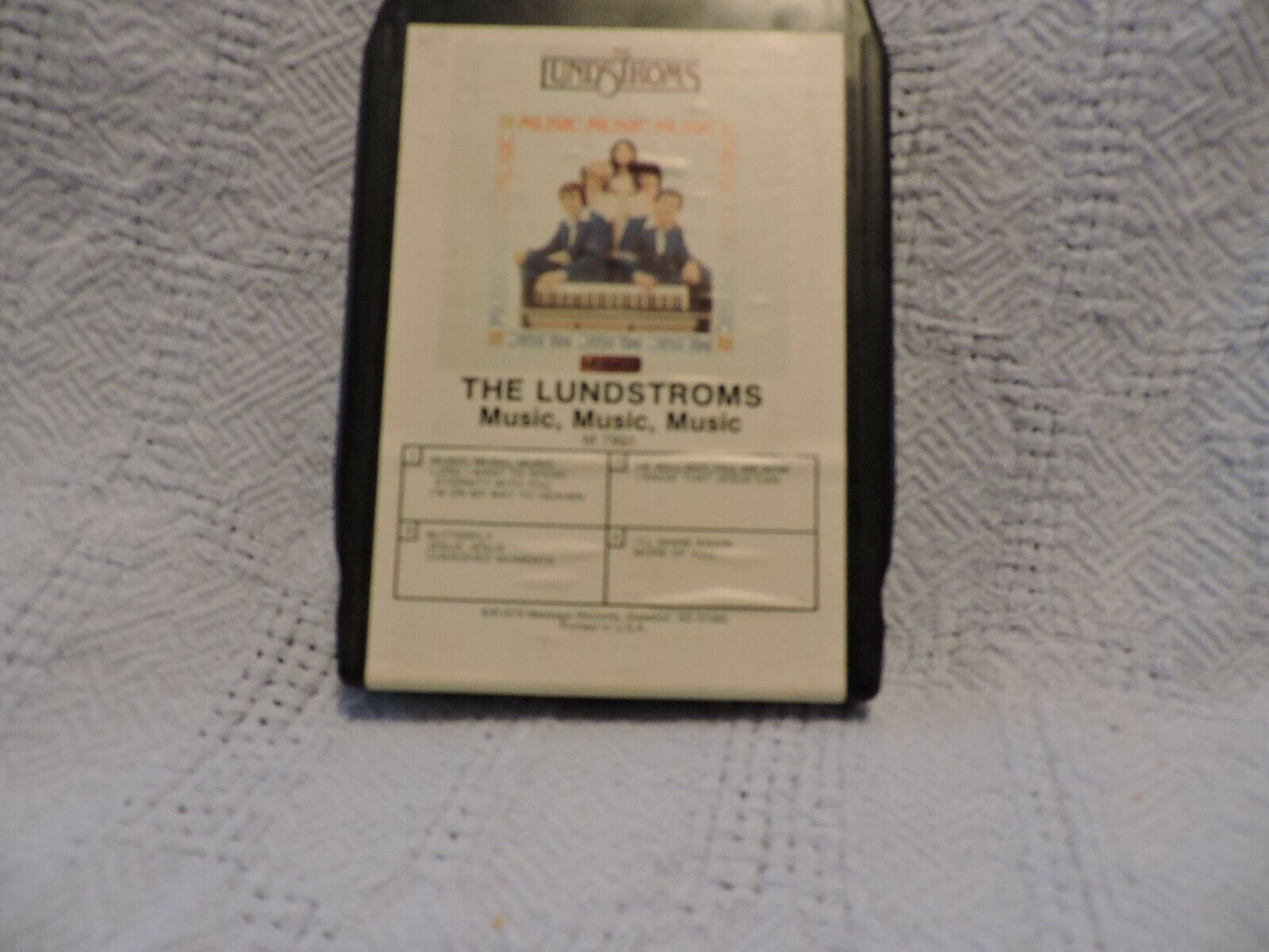 VINTAGE 8 TRACK TAPE:  THE LUNDSTROMS, MUSIC, MUSIC, MUSIC 1979