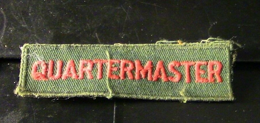 BSA, Explorer Programs: Quatermaster Strip (Red Letters)
