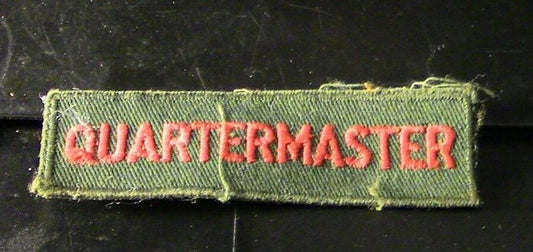 BSA, Explorer Programs: Quatermaster Strip (Red Letters)