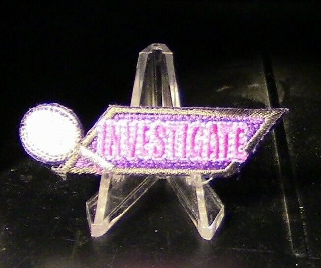Girl Scout Round "Investigate" Activity Patch