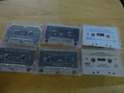 SET OF 6 CHRISTMAS CASSETTE TAPES --VARIOUS ARTISTS