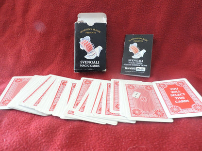 MARVIN'S MAGIC PRESENTS SVENGALI MAGIC CARDS!