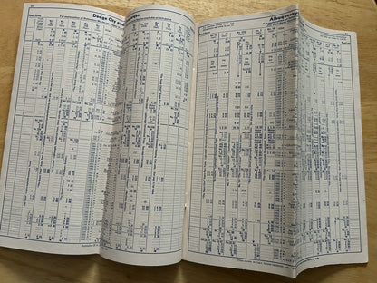 SANTE FE TIMETABLE SEPTEMBER -DECEMBER 1954--TICKET AGENT EDITION