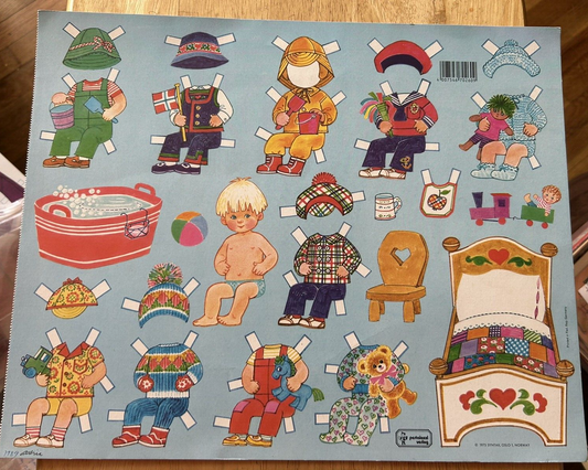 PESTALOZZI VERLOG 1989 AUSTRIA LITTLE BOY  PAPER DOLL