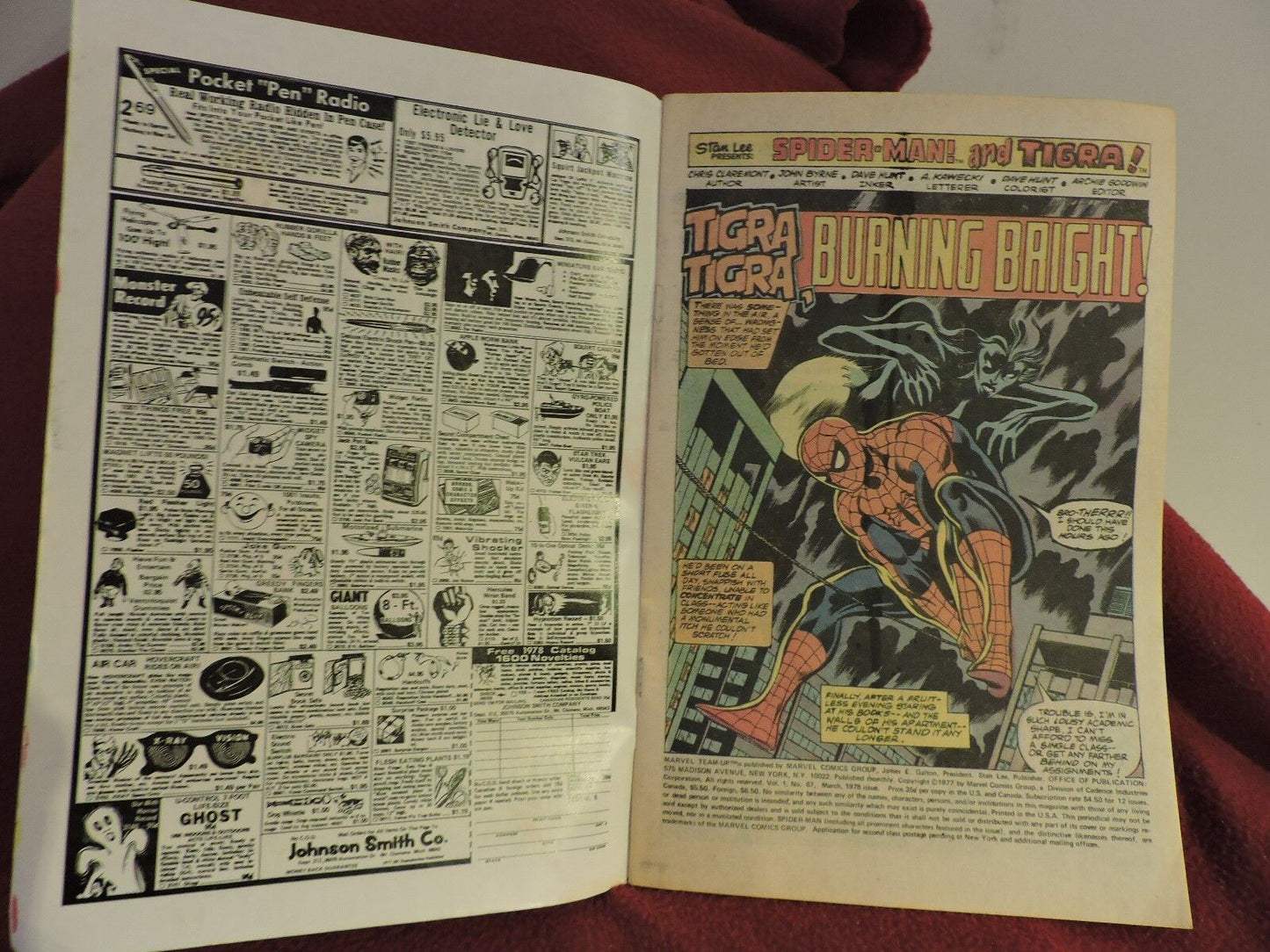 Spider-Man and Tigra Comic BookÂ  #67 1978 Marvel Team-Up