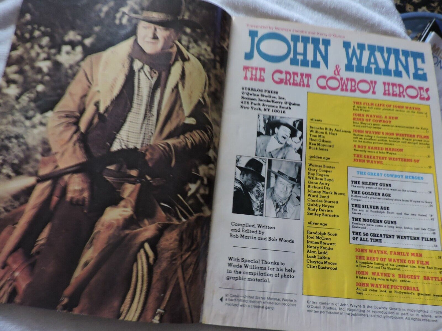 JOHN WAYNE & THE GREAT COWBOY HEROES MAGAZINE  1979