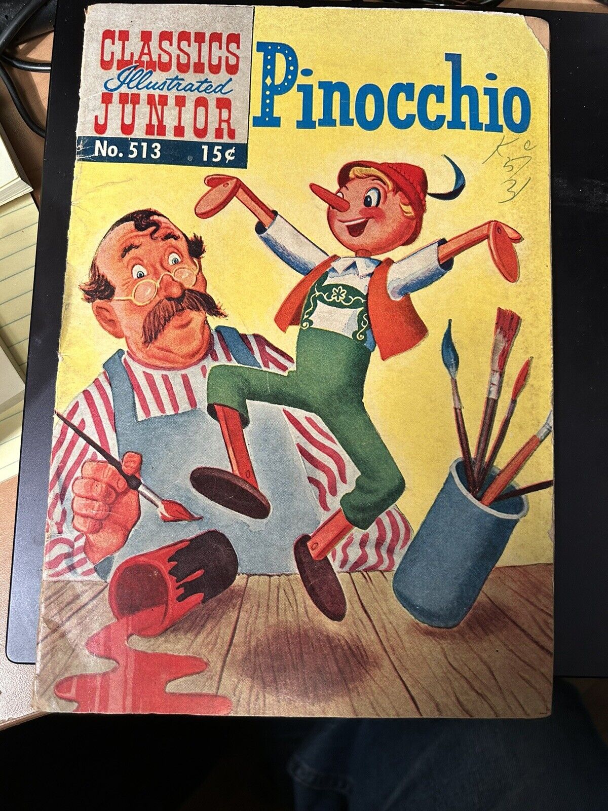 Classics Illustrated Junior Comics: "PINOCCHIO" No 513, 1954