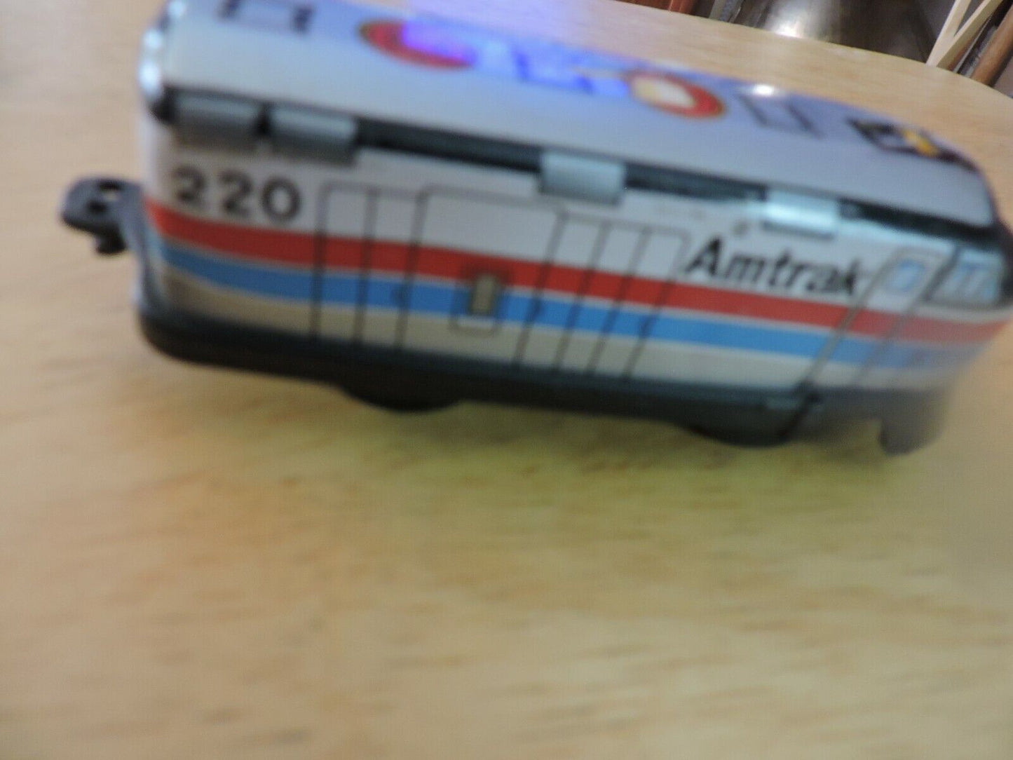 AMTRAK TIN WIND UP TOY 4X1.5 INCHES ( NON-WORKING) VINTAGE