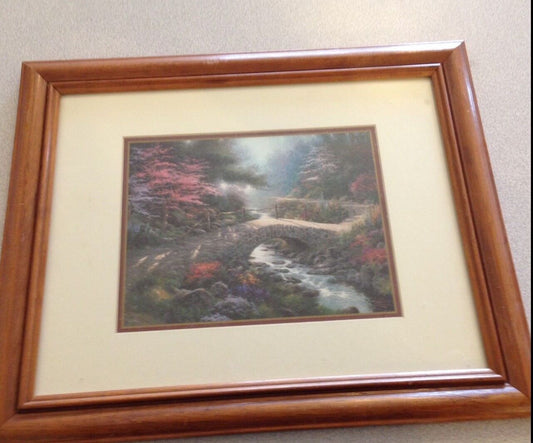 BEAUTIFULLY FRAMED ART- Stream/Trees...