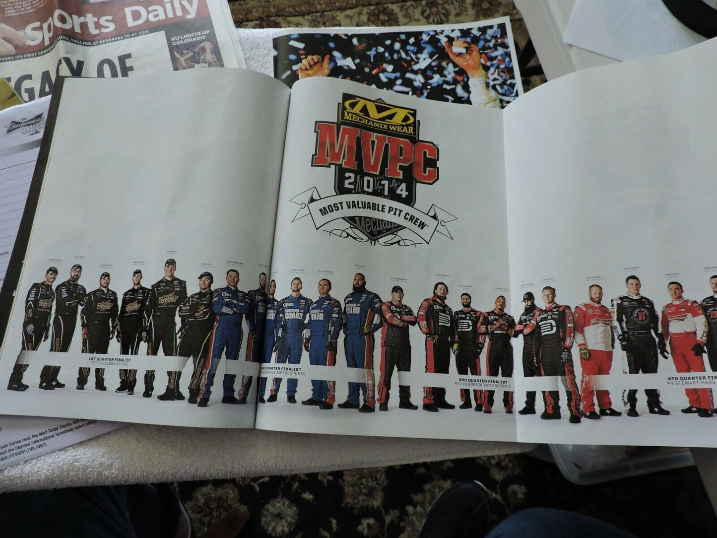 RACING SOUVENIRS: NEWSPAPER, 2011: TICKETS,  DAYTONA, NASCAR ILLUSTRATED, DAY