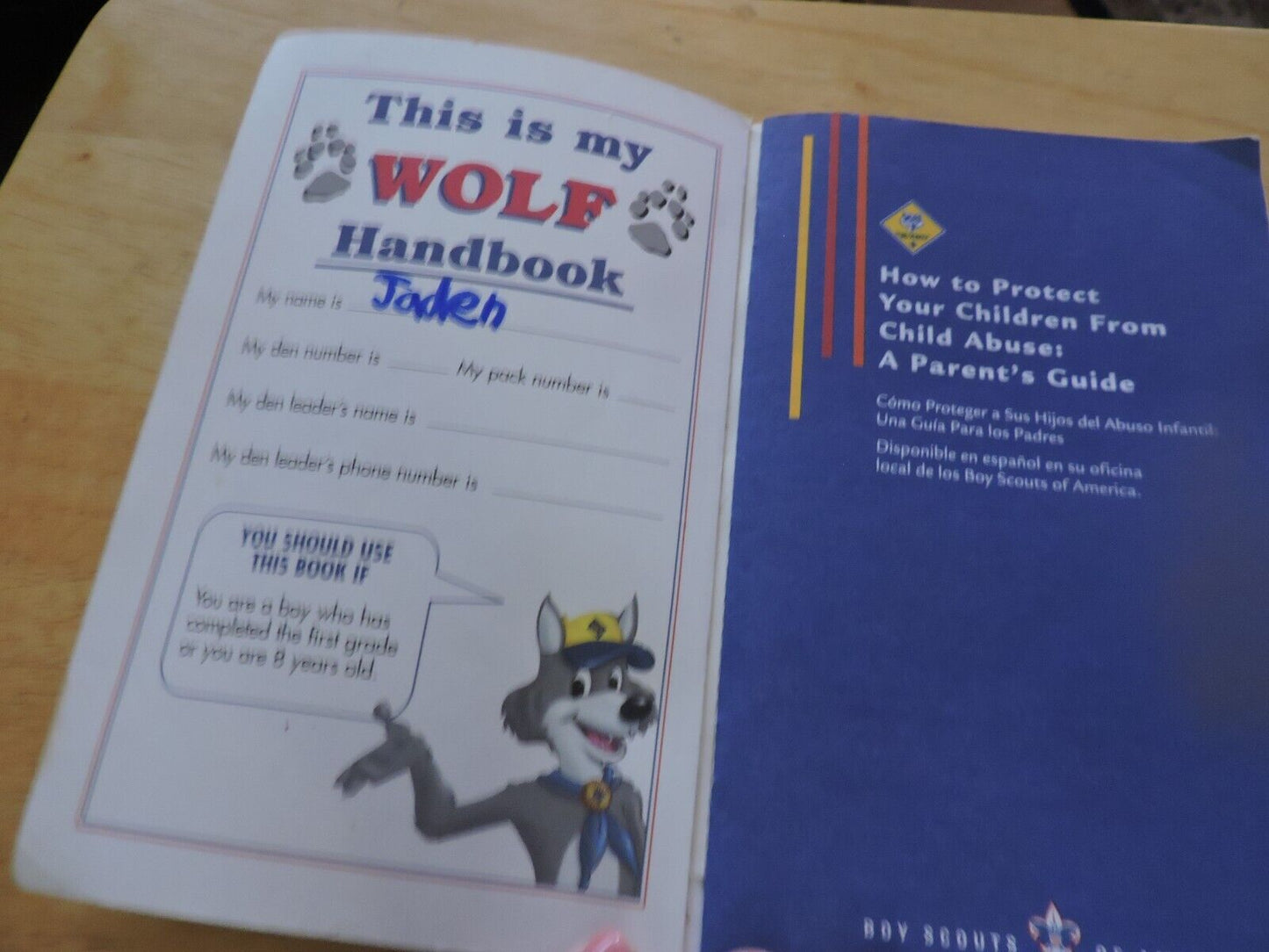 CUB SCOUT: WOLF  HANDBOOK  2005