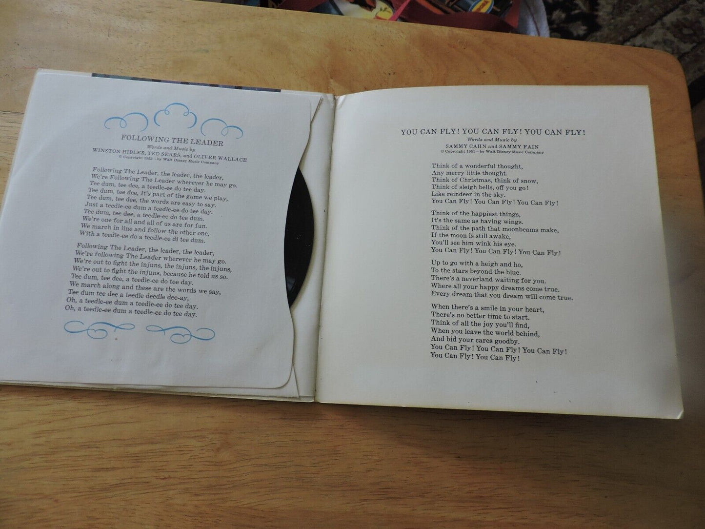 WALT DISNEY'S PETER PAN & WENDY: RECORD AND BOOK 1965