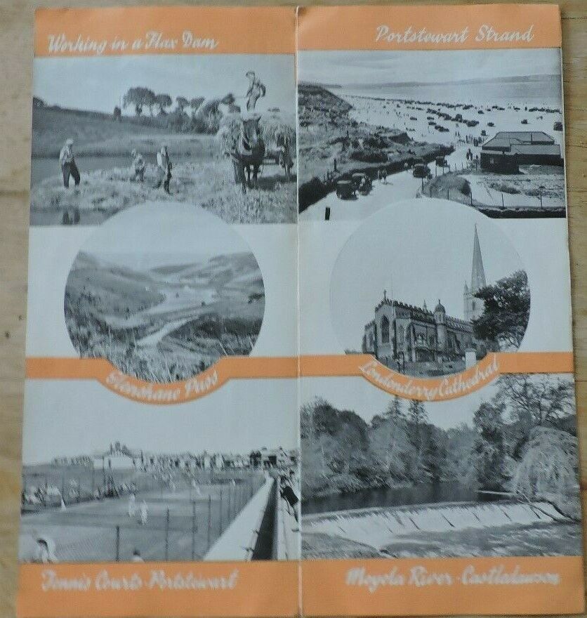 Vintage Londonderry "Famous In Song And Story" Travel Brochure