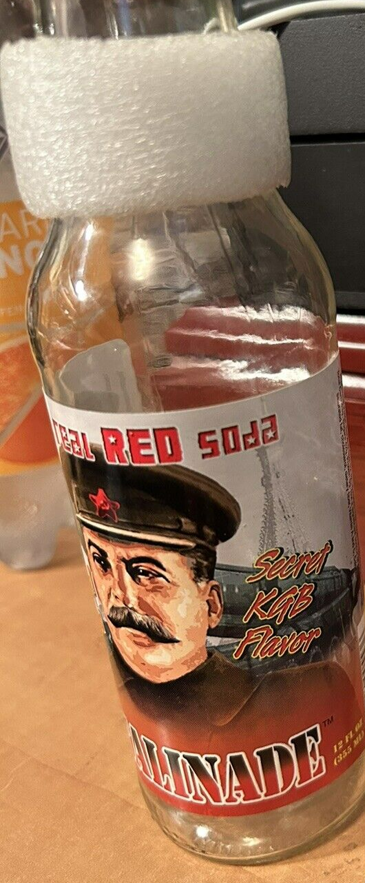STALINADE "THE REAL RED SODA" EMPTY BOTTLE