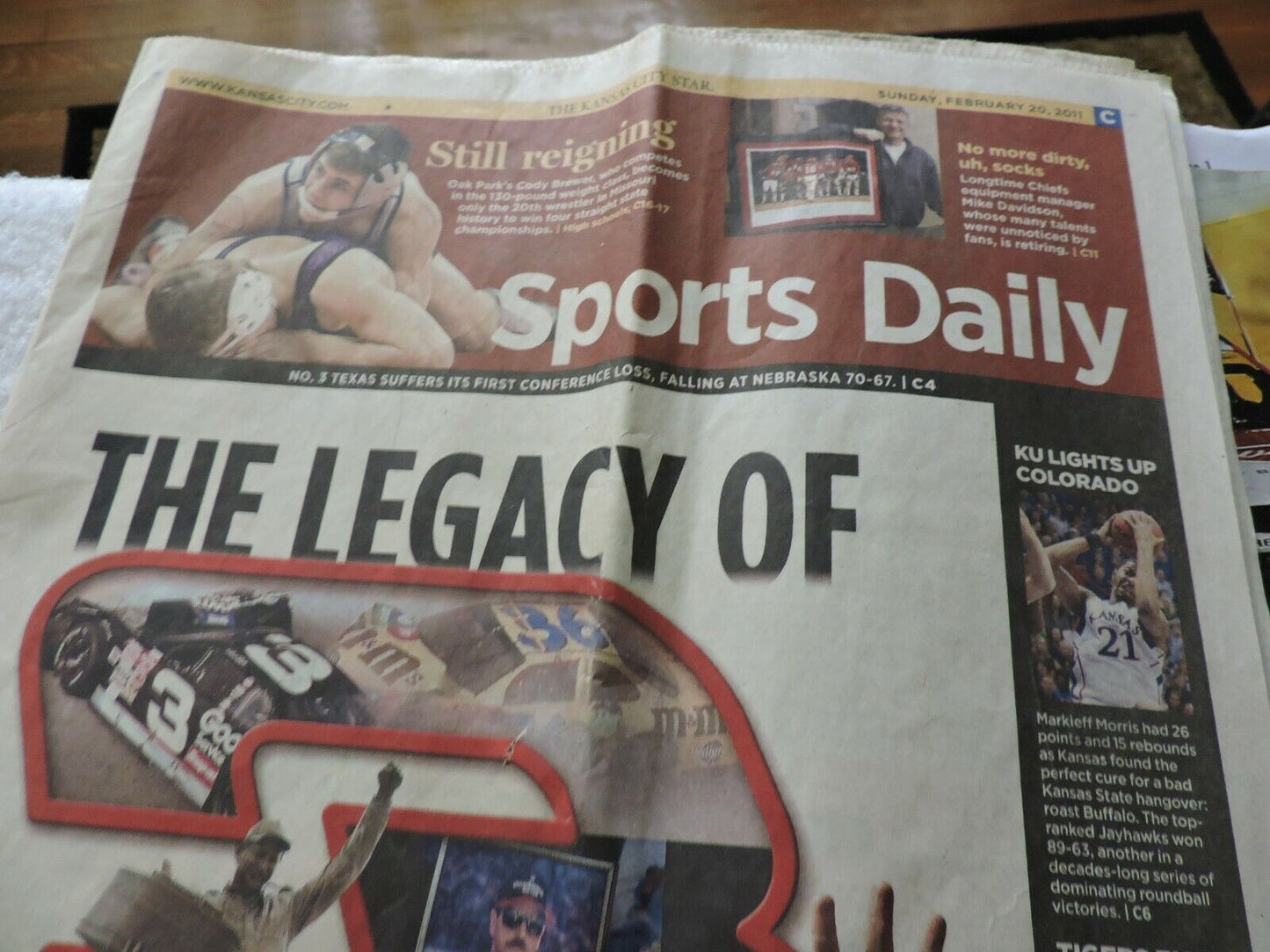 RACING SOUVENIRS: NEWSPAPER, 2011: TICKETS,  DAYTONA, NASCAR ILLUSTRATED, DAY