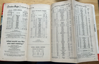 CANDIAN PACIFIC TIMETABLE OCTOBER 27, 1963-APRIL 25, 1964