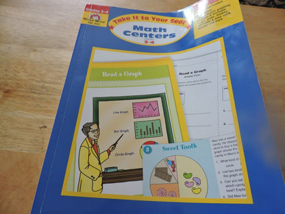 MATH CENTERS GRADES 3-4  WORKBOOK