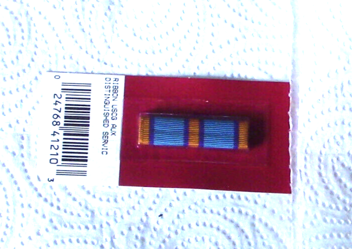 U S Coast Guard Auxiliary (USCGA) Ribbon: Distinguished Service