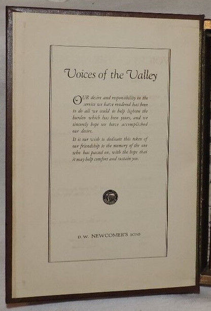 Remembrance Book: Voices of the Valley, 1941