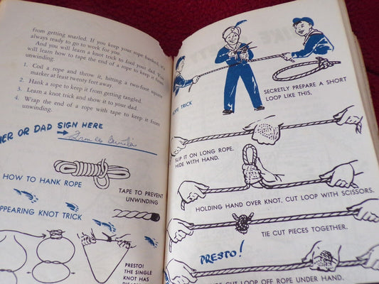 Vintage Bear Cub Scout Book (Printed 1954)