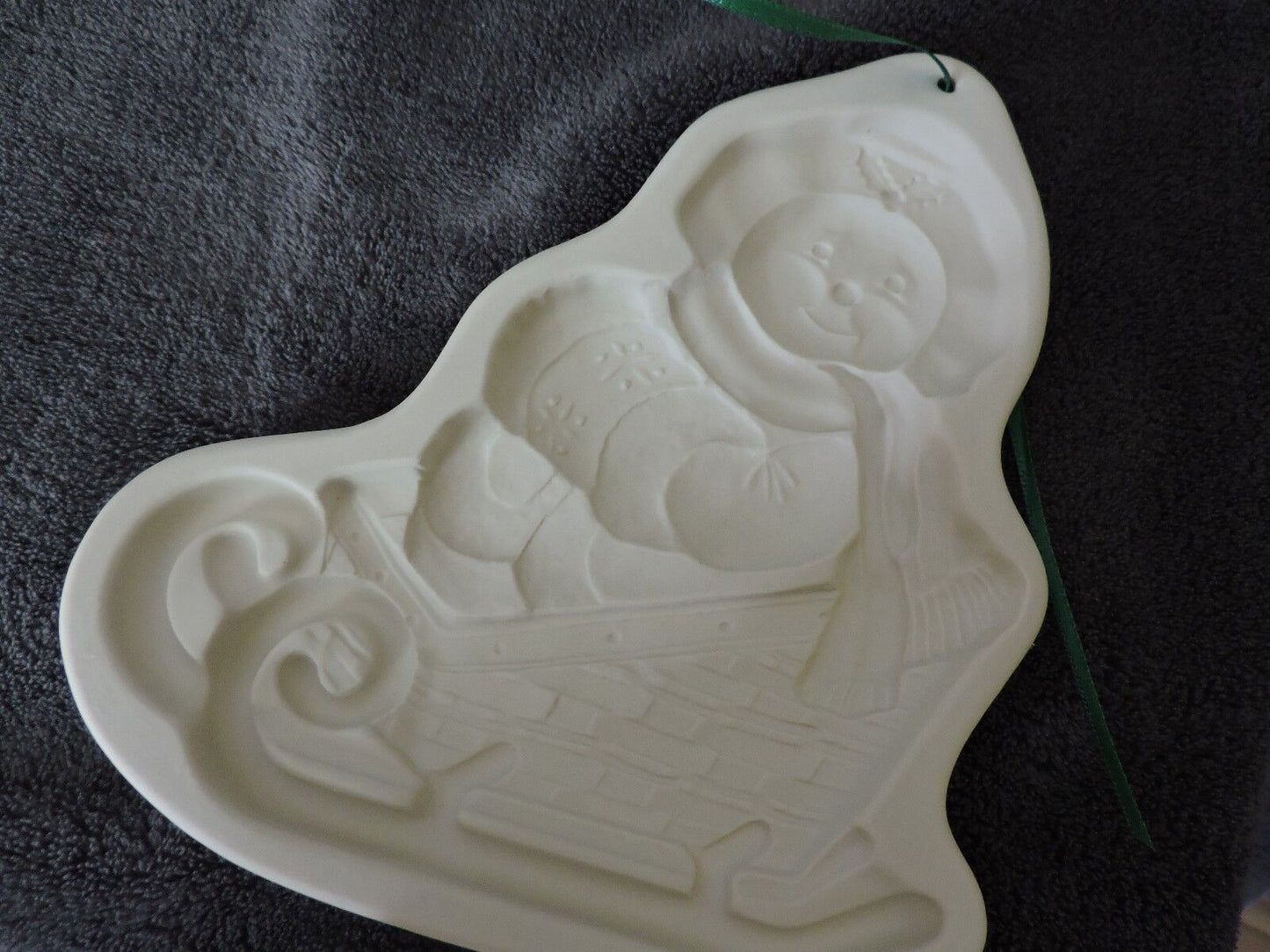 1998 Longaberger Pottery Snow Friends Cookie Mold Series - Sleigh Belle - NIB!