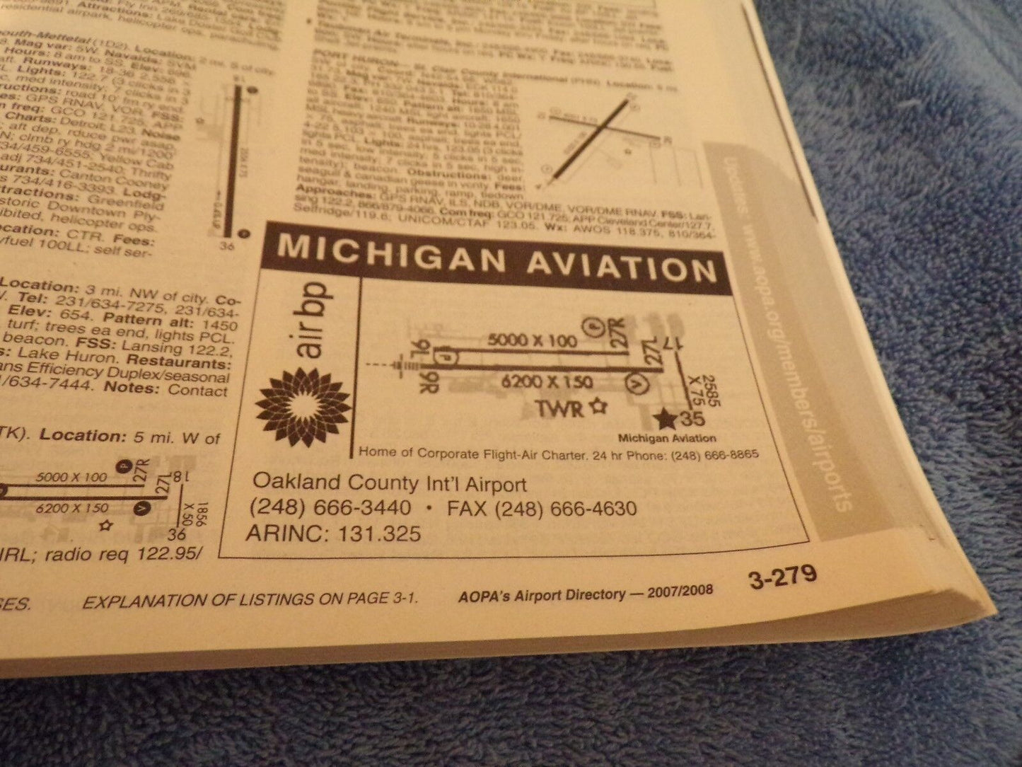 AOPA's Airpoirt Directory 2007/2008: The Polit and FBO Flight Planning Guide