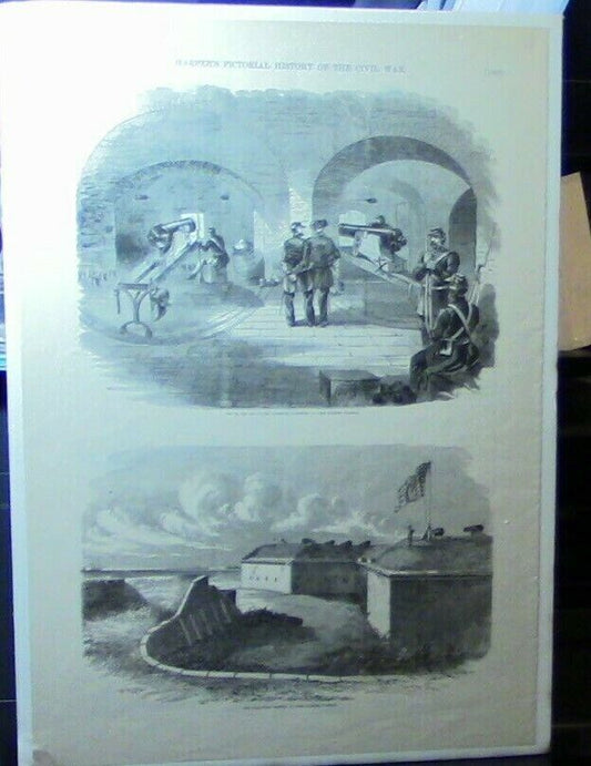 Original Print (B&W): Harpers Pictoral History of the Civil War (1861)