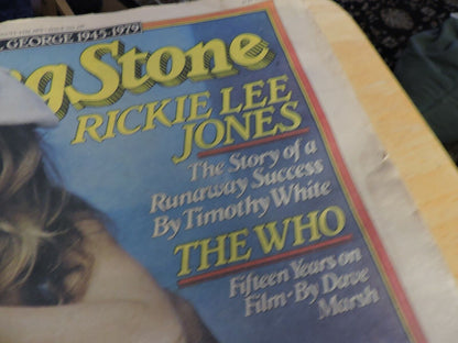 ROLLING STONE MAGAZINE:RICKIE LEE JONES: AUGUST 9TH, 1979, ISSUE NO 297